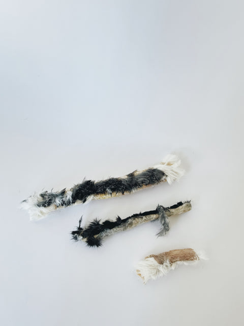 Freeze Dried Rabbit Pelt Rolls