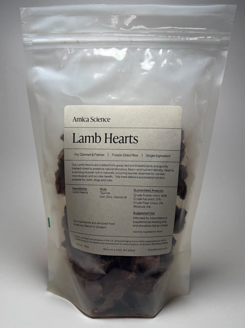 Freeze-Dried Lamb Hearts
