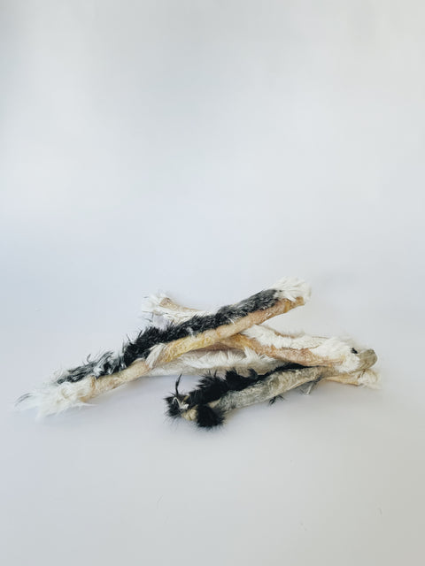 Freeze Dried Rabbit Pelt Rolls