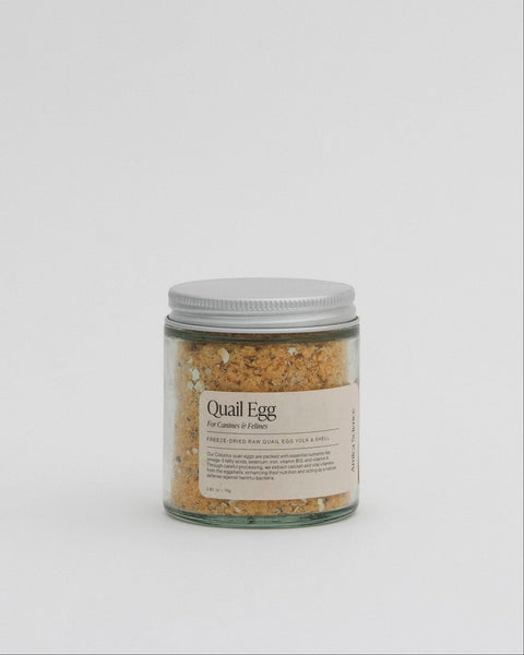 Amica Science Freeze-Dried Quail Egg 80g Front View for Dogs and Cats